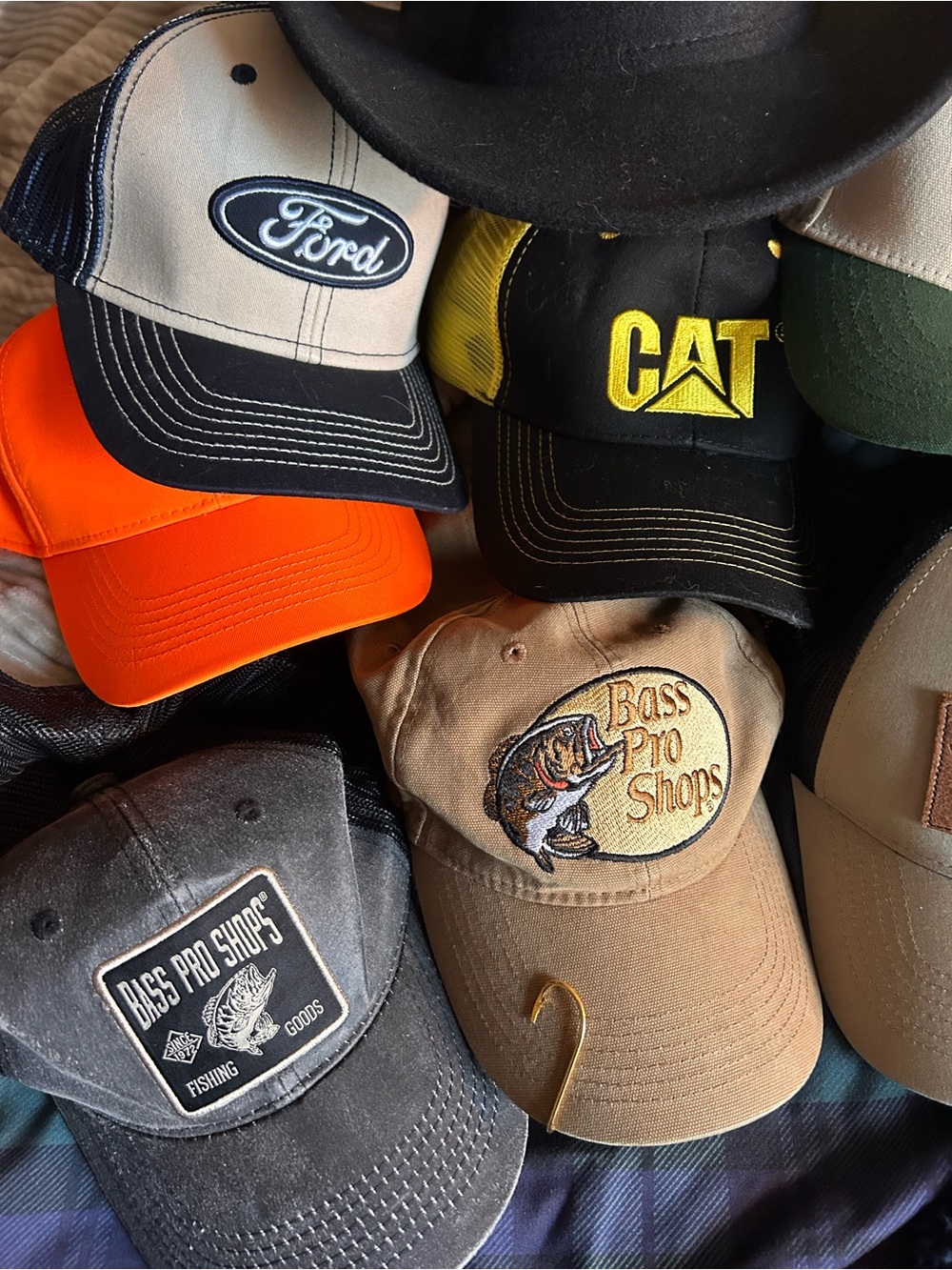 Various Caps Bass Pro Shops and More!
